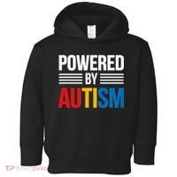 Powered By Autism For Autism Awareness Women Mom Toddler Hoodie thumb 0