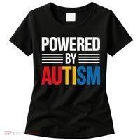 Powered By Autism For Autism Awareness Women Mom Women's T-Shirt thumb 0