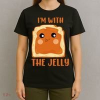 Peanut Butter And Jelly Cute Couple Im With The Jelly T-Shirt thumb 4