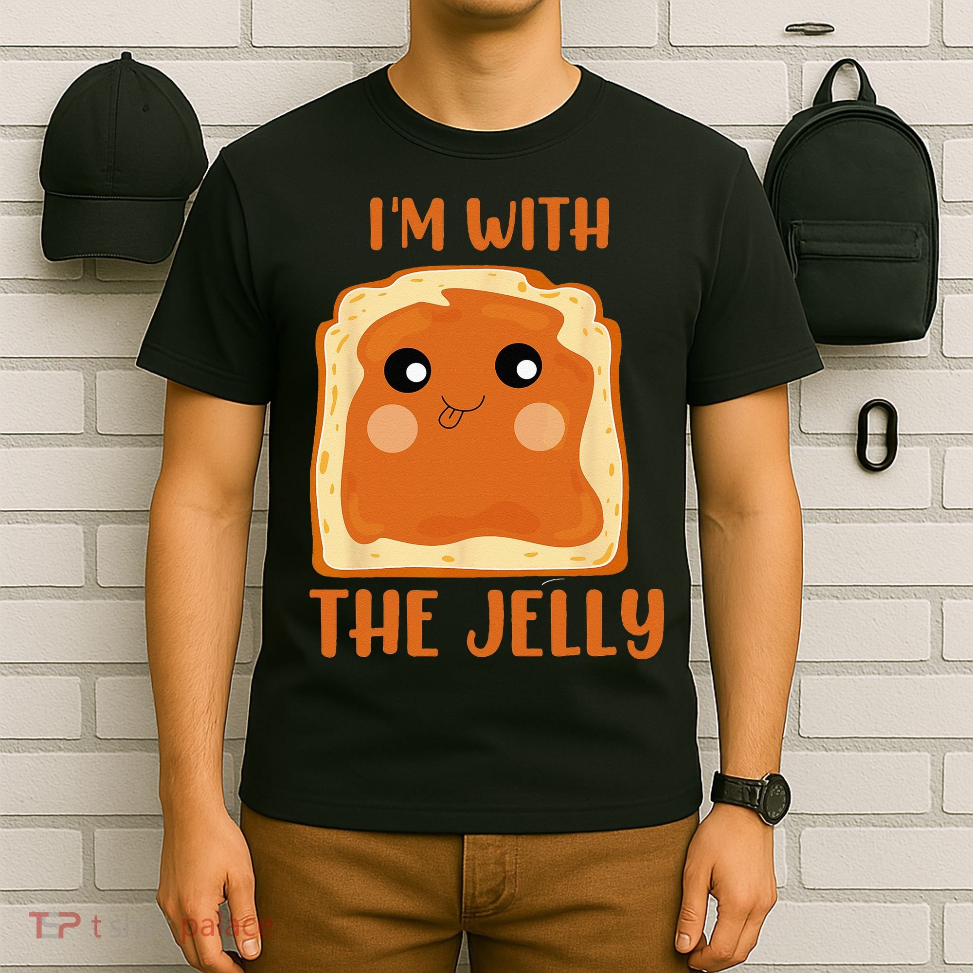 Peanut Butter And Jelly Cute Couple Im With The Jelly T-Shirt