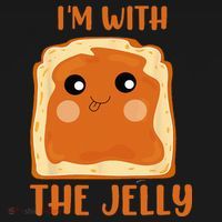 Peanut Butter And Jelly Cute Couple Im With The Jelly Button thumb 1