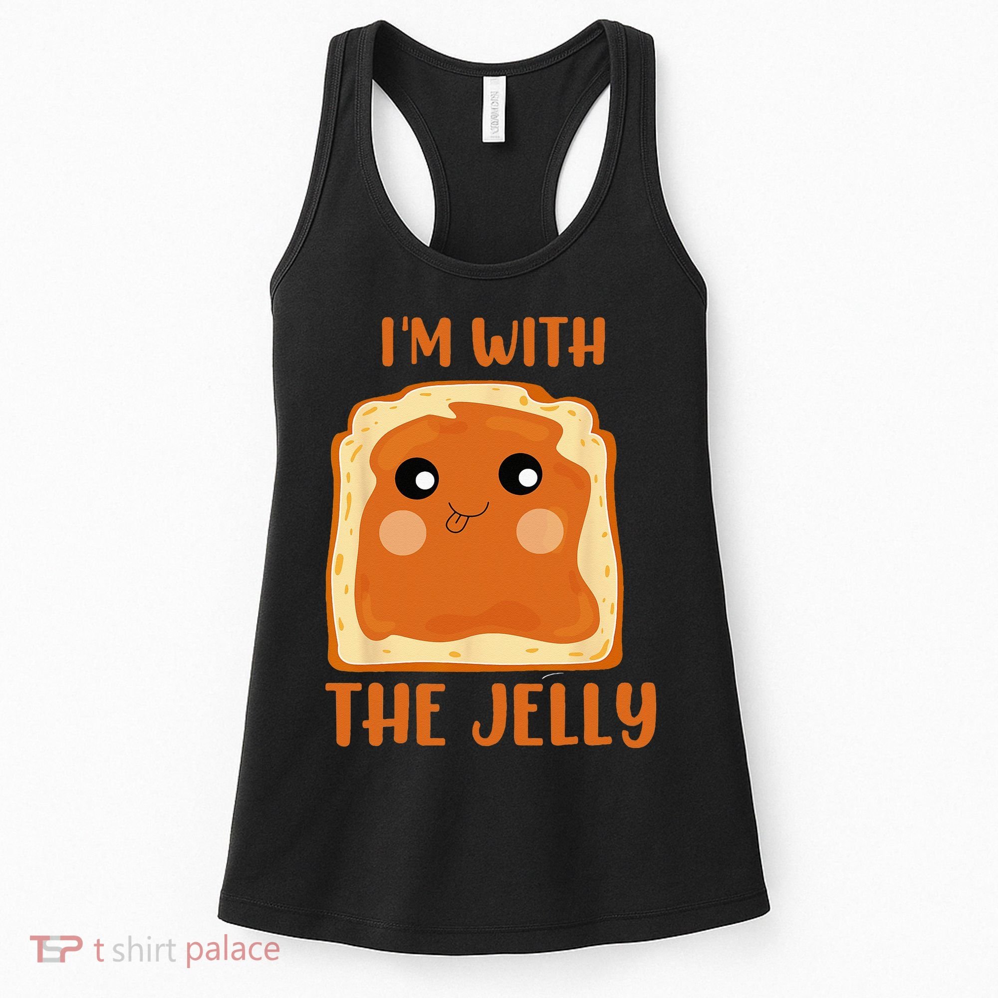 Peanut Butter And Jelly Cute Couple Im With The Jelly Women's Tank Top
