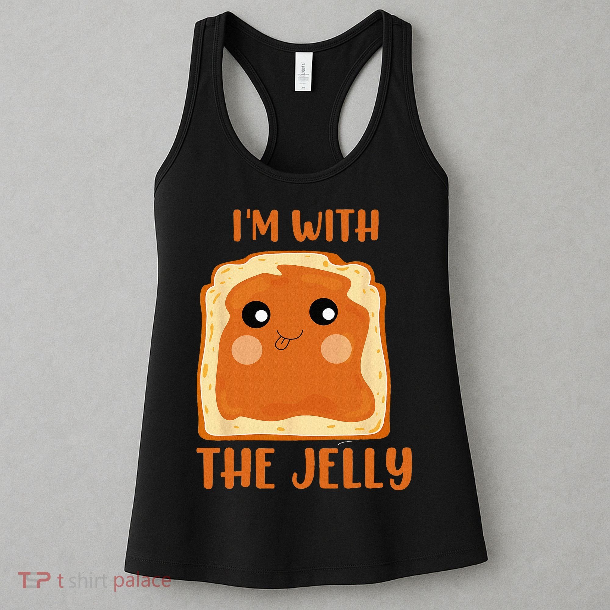 Peanut Butter And Jelly Cute Couple Im With The Jelly Women's Tank Top