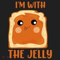 Peanut Butter And Jelly Cute Couple Im With The Jelly Hat thumb 2