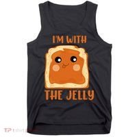 Peanut Butter And Jelly Cute Couple Im With The Jelly Tank Top thumb 0