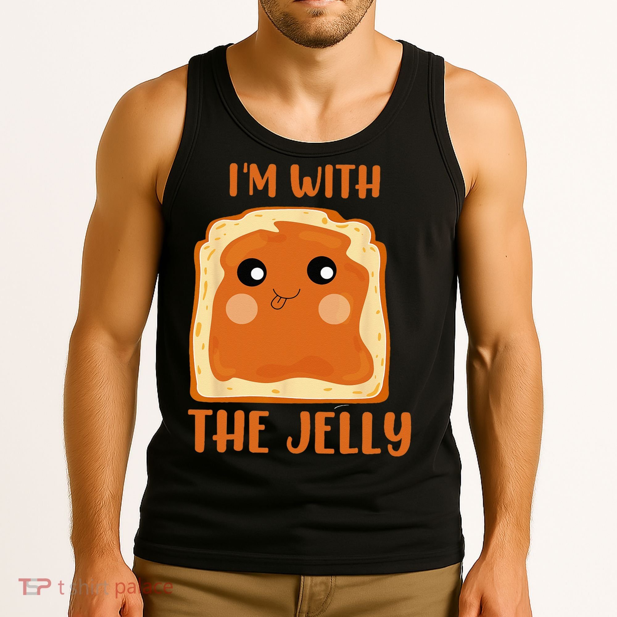 Peanut Butter And Jelly Cute Couple Im With The Jelly Tank Top