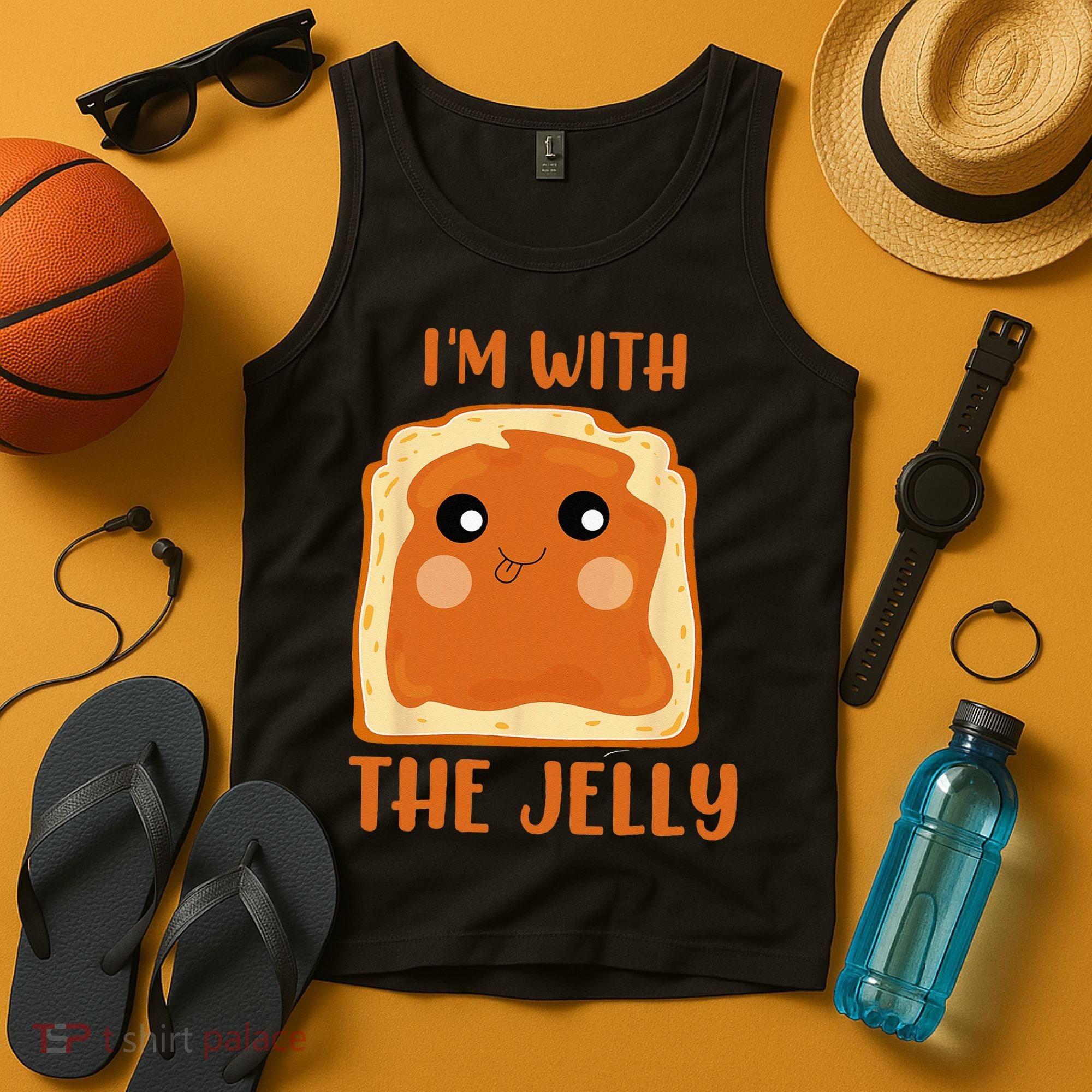 Peanut Butter And Jelly Cute Couple Im With The Jelly Tank Top