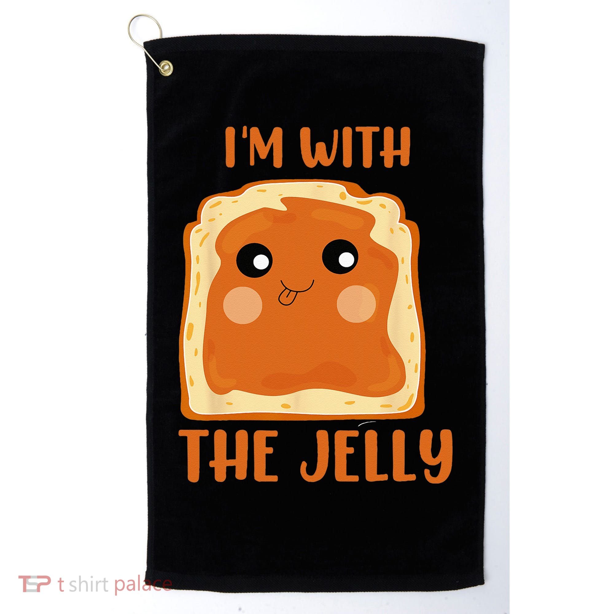 Peanut Butter And Jelly Cute Couple Im With The Jelly Golf Towel