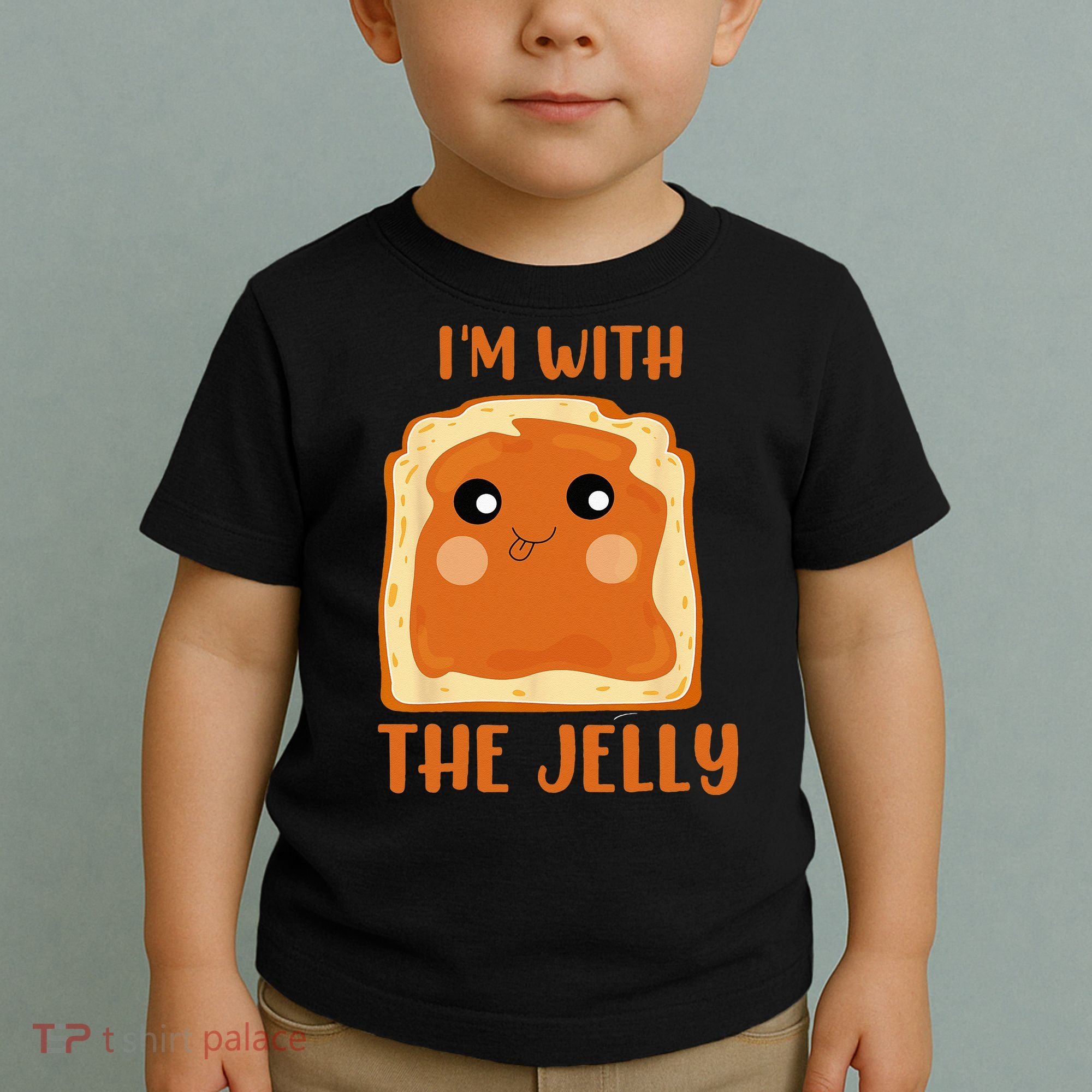 Peanut Butter And Jelly Cute Couple Im With The Jelly Toddler T-Shirt