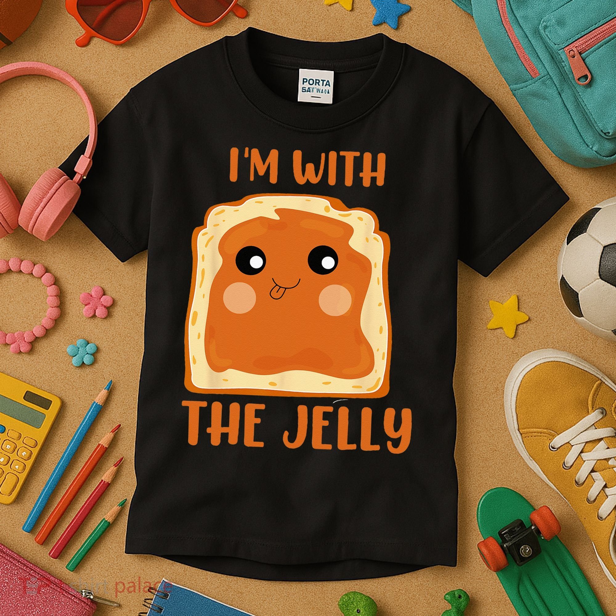 Peanut Butter And Jelly Cute Couple Im With The Jelly Kids T-Shirt