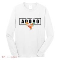 Powered By Adobo Chicken Retro Rooster Filipino Popular Food Long Sleeve Shirt thumb 0