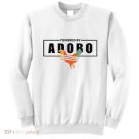Powered By Adobo Chicken Retro Rooster Filipino Popular Food Sweatshirt thumb 0