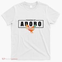 Powered By Adobo Chicken Retro Rooster Filipino Popular Food T-Shirt thumb 0
