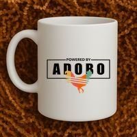 Powered By Adobo Chicken Retro Rooster Filipino Popular Food Coffee Mug thumb 2