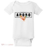 Powered By Adobo Chicken Retro Rooster Filipino Popular Food Baby Bodysuit thumb 0