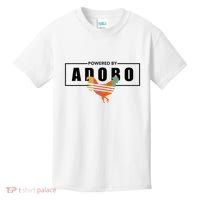Powered By Adobo Chicken Retro Rooster Filipino Popular Food Kids T-Shirt thumb 0