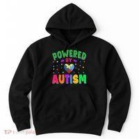 Powered By Autism Awareness Month Autism - Autism Funny Gift Hoodie thumb 0
