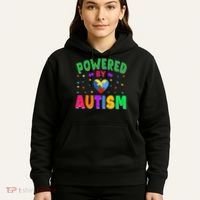 Powered By Autism Awareness Month Autism - Autism Funny Gift Hoodie thumb 5