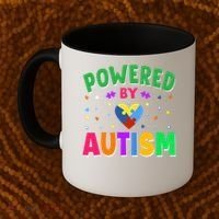 Powered By Autism Awareness Month Autism - Autism Funny Gift Coffee Mug thumb 2