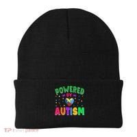 Powered By Autism Awareness Month Autism - Autism Funny Gift Beanie thumb 0