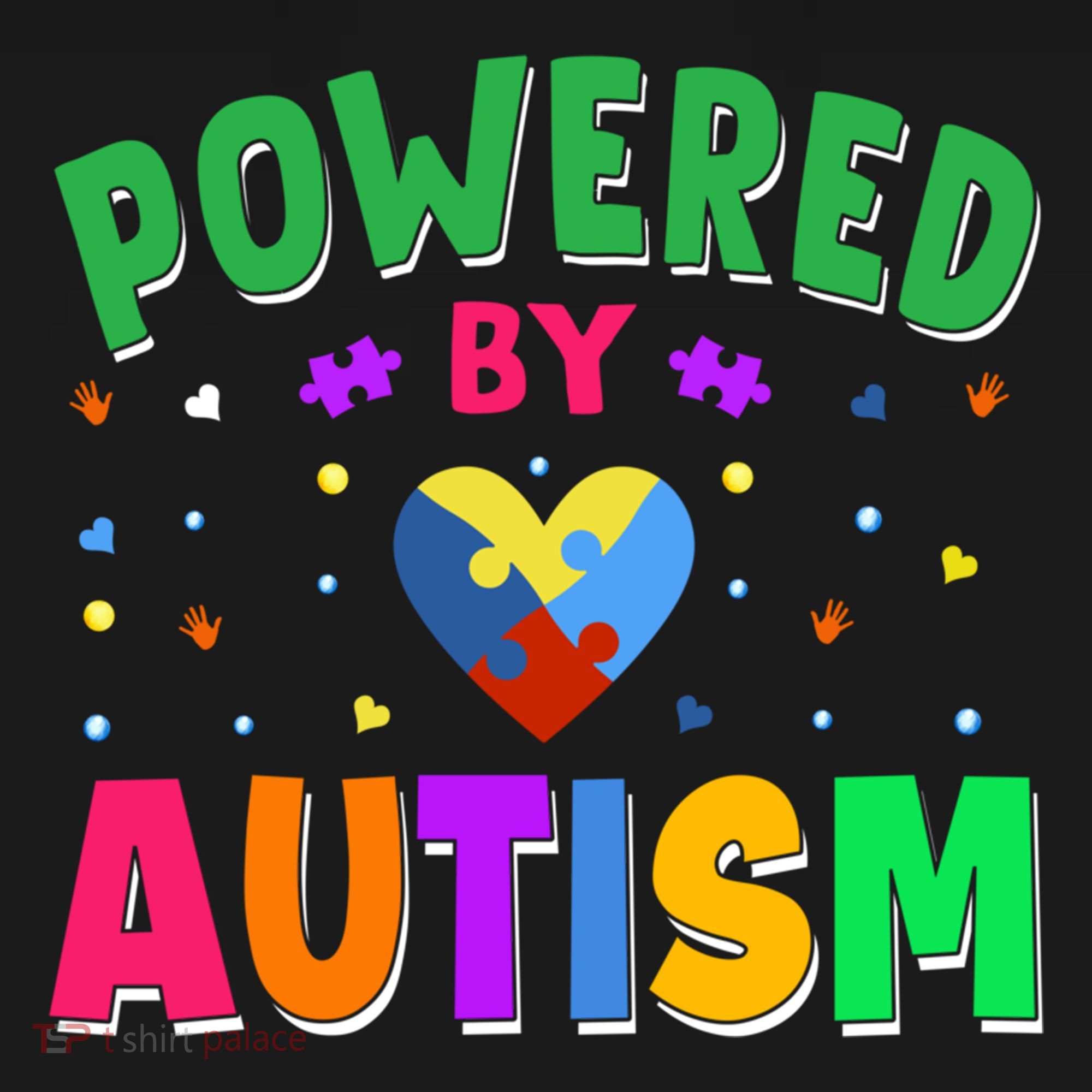 Powered By Autism Awareness Month Autism - Autism Funny Gift Women's Hoodie