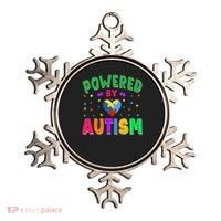 Powered By Autism Awareness Month Autism - Autism Funny Gift Ornament thumb 0