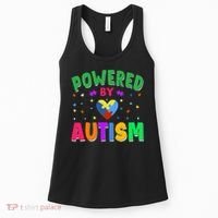 Powered By Autism Awareness Month Autism - Autism Funny Gift Women's Tank Top thumb 0