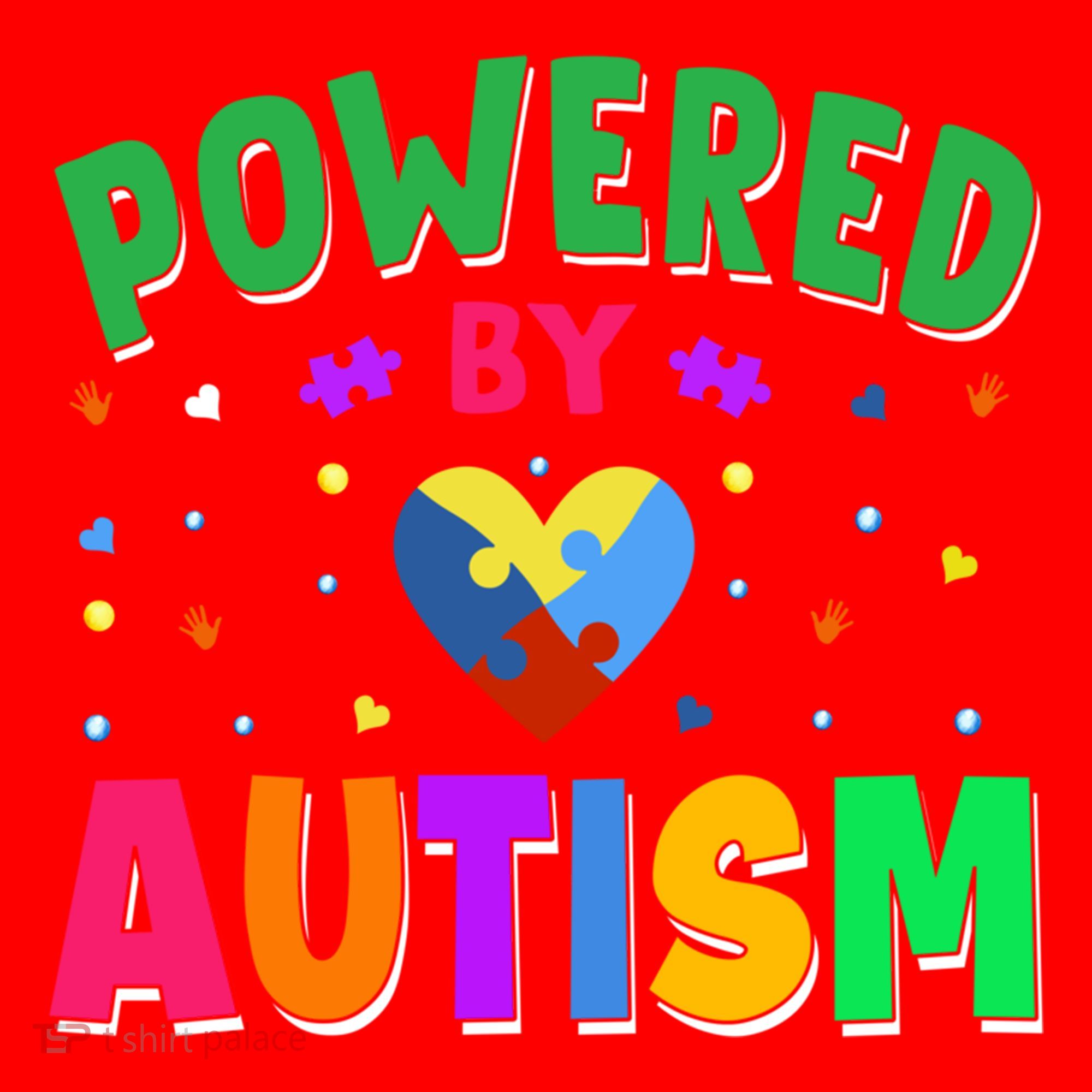 Powered By Autism Awareness Month Autism - Autism Funny Gift Santa Hat
