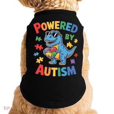 Powered By Autism For Autism Awareness Doggie Tank