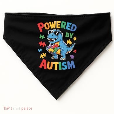 Powered By Autism For Autism Awareness USA-Made Doggie Bandana