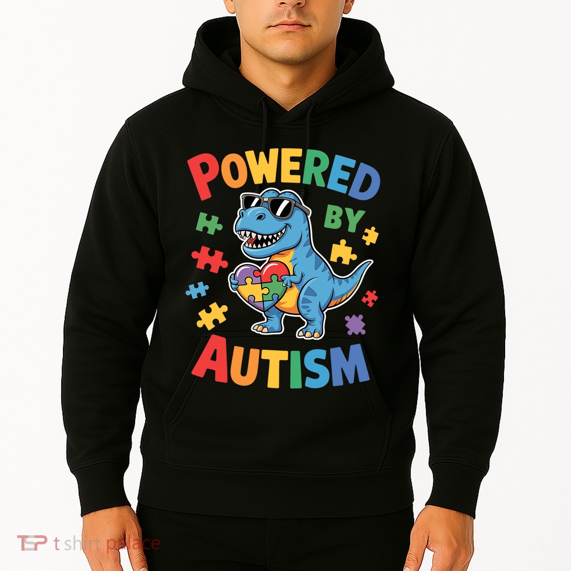 Powered By Autism For Autism Awareness Hoodie