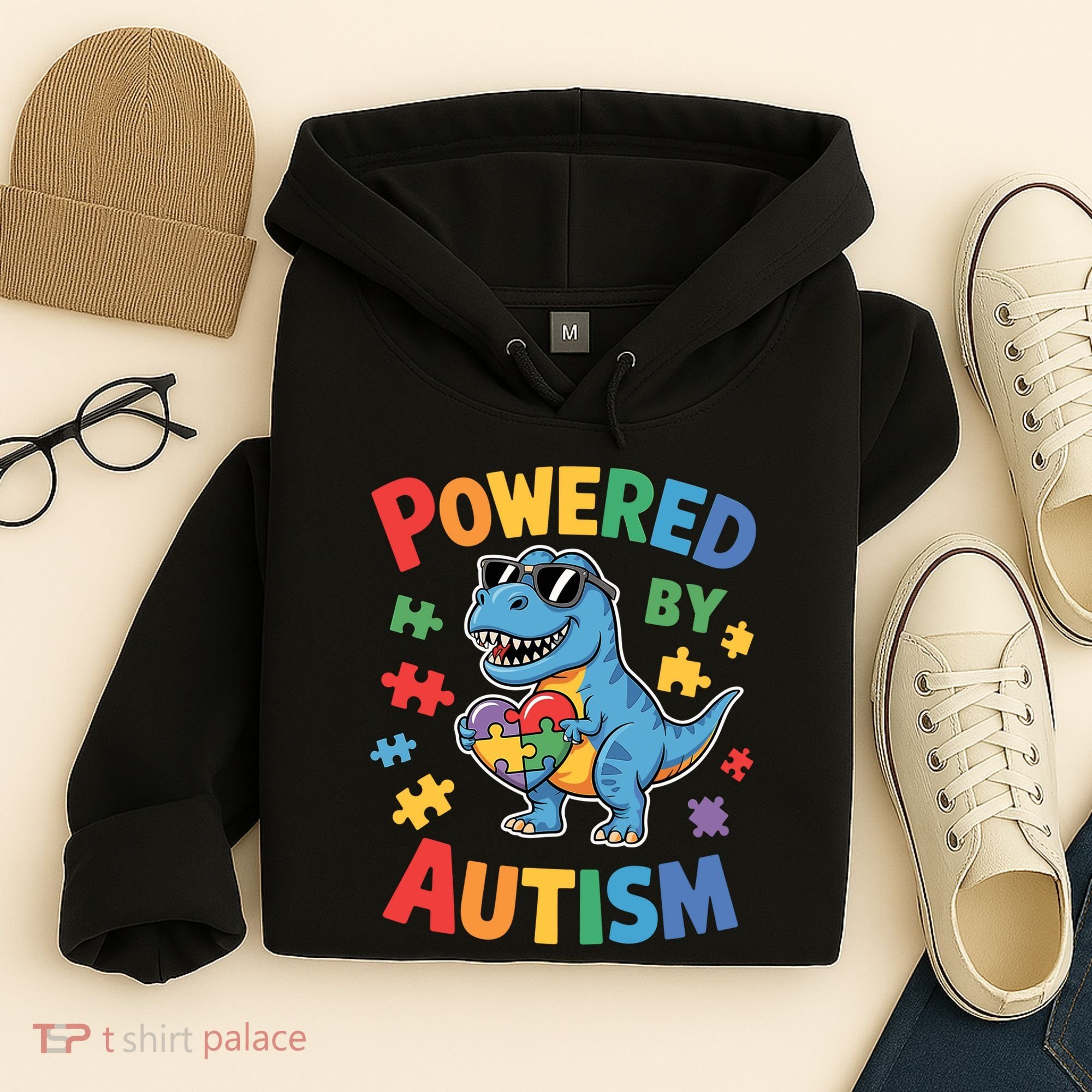 Powered By Autism For Autism Awareness Hoodie