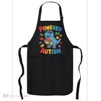 Powered By Autism For Autism Awareness Apron thumb 0