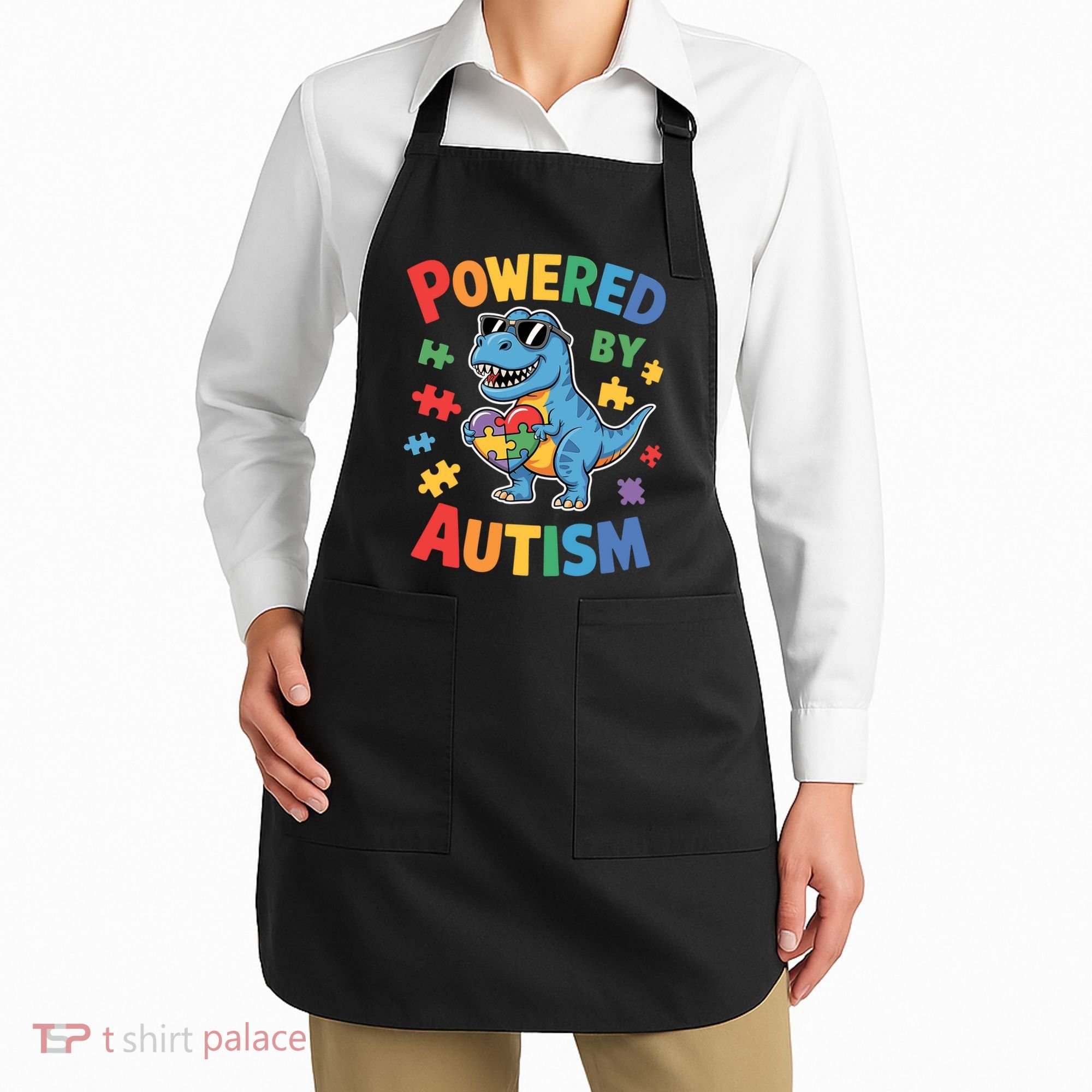 Powered By Autism For Autism Awareness Apron