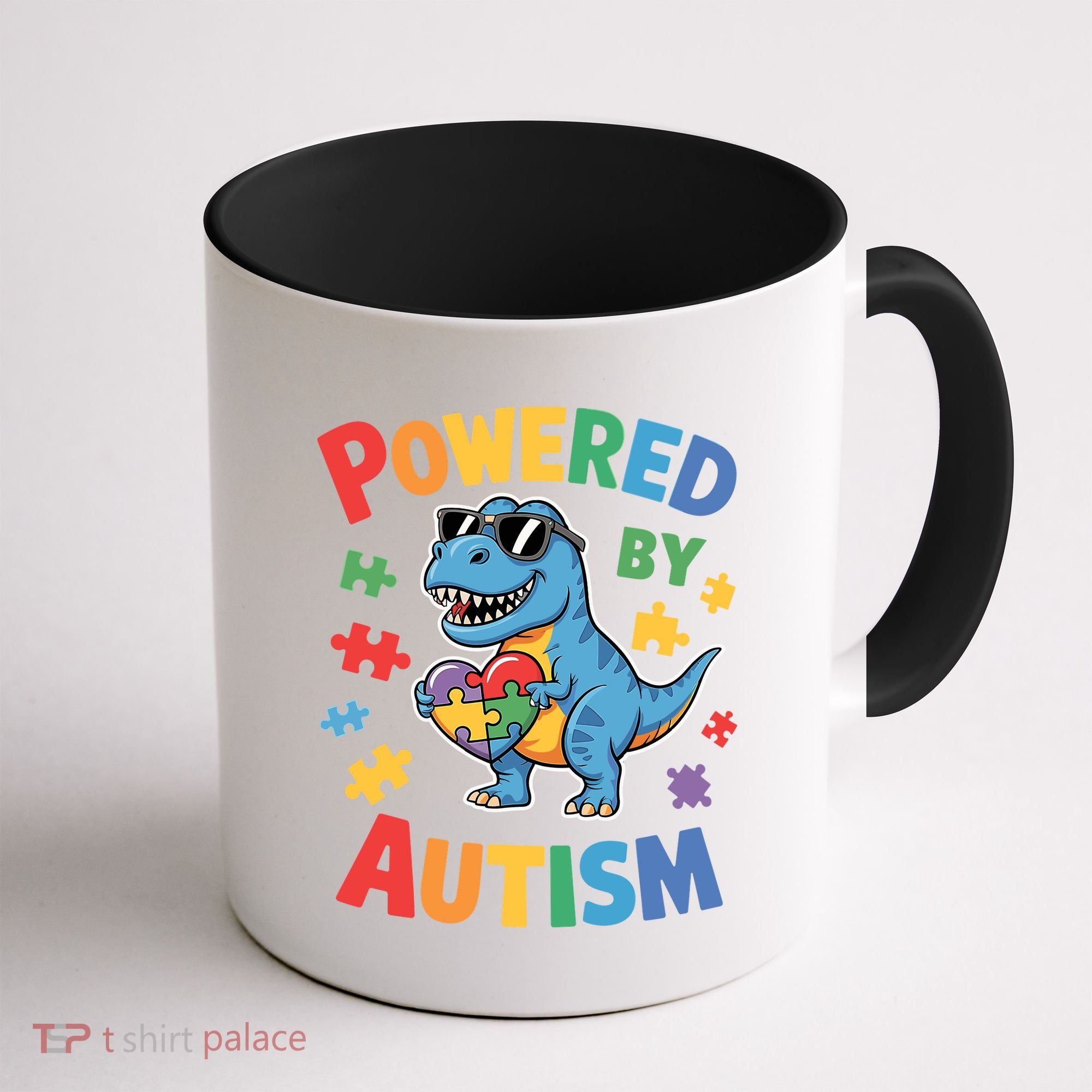 Powered By Autism For Autism Awareness Coffee Mug