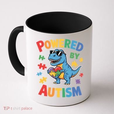 Powered By Autism For Autism Awareness Coffee Mug