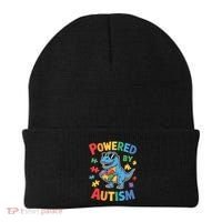 Powered By Autism For Autism Awareness Beanie thumb 0