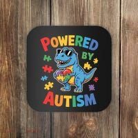 Powered By Autism For Autism Awareness Coaster thumb 0