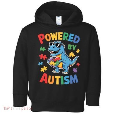 Powered By Autism For Autism Awareness Toddler Hoodie