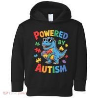 Powered By Autism For Autism Awareness Toddler Hoodie thumb 0