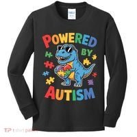 Powered By Autism For Autism Awareness Kids Long Sleeve Shirt thumb 0