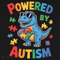 Powered By Autism For Autism Awareness Tote Bag thumb 4
