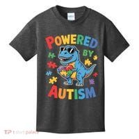 Powered By Autism For Autism Awareness Kids T-Shirt thumb 0