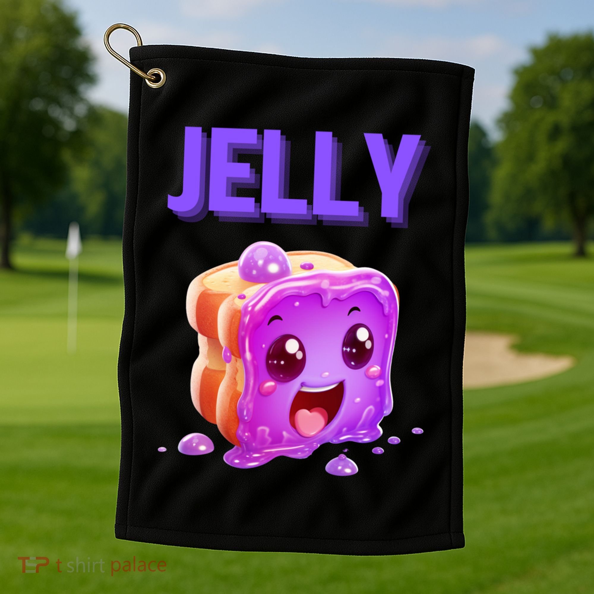 Peanut Butter And Jelly Matching Couple Best Friends Lover Gift Golf Towel