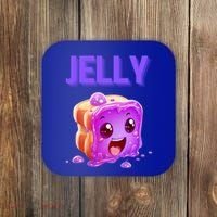 Peanut Butter And Jelly Matching Couple Best Friends Lover Gift Coaster thumb 0