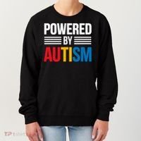 Powered By Autism For Autism Awareness Women's Sweatshirt thumb 0