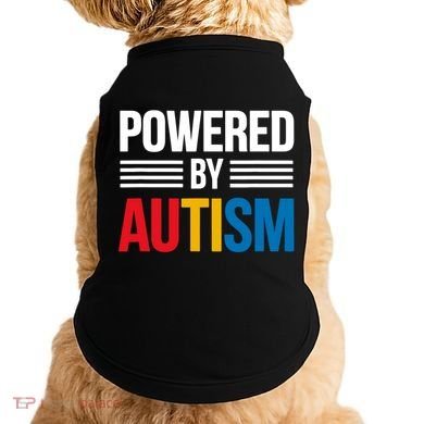 Powered By Autism For Autism Awareness Doggie Tank