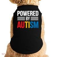 Powered By Autism For Autism Awareness Doggie Tank thumb 0