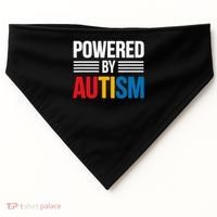 Powered By Autism For Autism Awareness USA-Made Doggie Bandana thumb 0