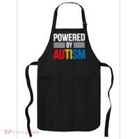 Powered By Autism For Autism Awareness Apron thumb 0